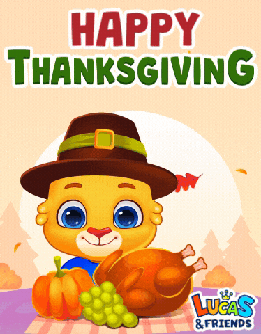 Give Thanks Thank You GIF by Lucas and Friends by RV AppStudios