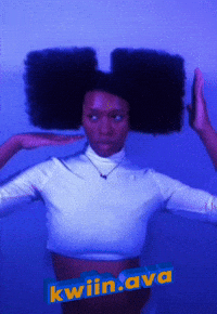 KwiinAva afro black girl black girl magic ava GIF