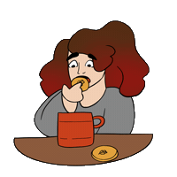 Tired Morning Sticker