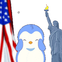 United States Party Sticker by Pudgy Penguins
