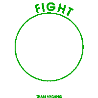 teamvegan go vegan teamvegan team vegan fight for animals Sticker