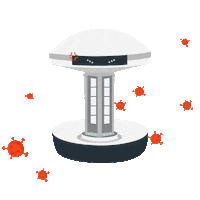 Robot Stay Safe Sticker by SGInnovate