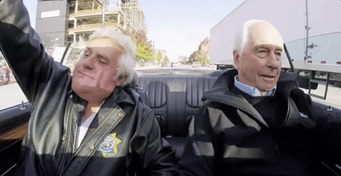 waving hands up GIF by Jay Leno's Garage