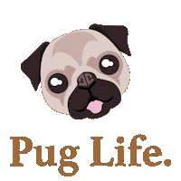 Emoji Pug Sticker by Animanias