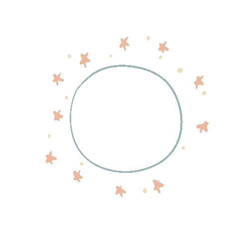 bunte-liane stars moon starry night moon phases Sticker