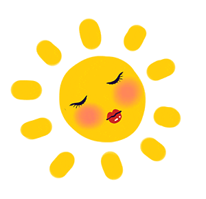 Happy Sunny Day Sticker by Rovliene Kalunsinge