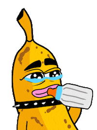 Sad Milk Baby Sticker