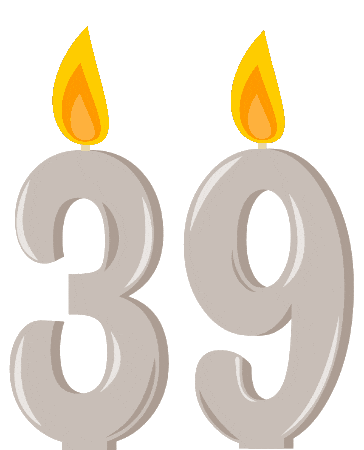 Birthday Flickering Sticker