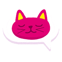 Sleepy Kitty Sticker by Magenta