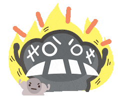 Angry Fire Sticker