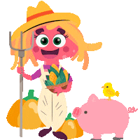 Pumpkin Farm Sticker by katapum