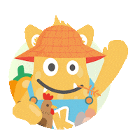 Pumpkin Farm Sticker by katapum