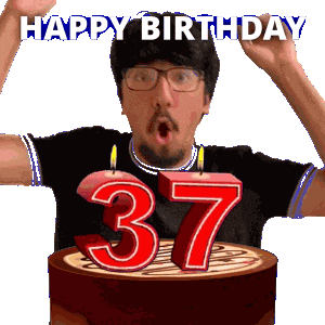 Happy 37Th Birthday Sticker