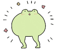 x999xux happy kawaii frog かわいい Sticker
