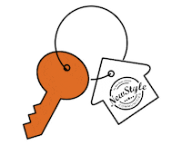 NewStyleCommunities home key keys new home Sticker