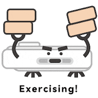 Robot Exercise Sticker by Narwal Robotics