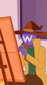 Art Sitting GIF
