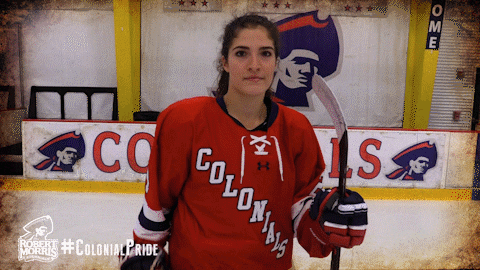 ice hockey fun GIF by Robert Morris University Athletics