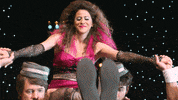 GLOWNETFLIX netflix wrestling queen wink GIF