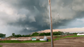 Funnel Cloud Spins in Saskatchewan Amid Tornado Warning