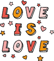 Happy Love Is Love Sticker by Shannon Quirke