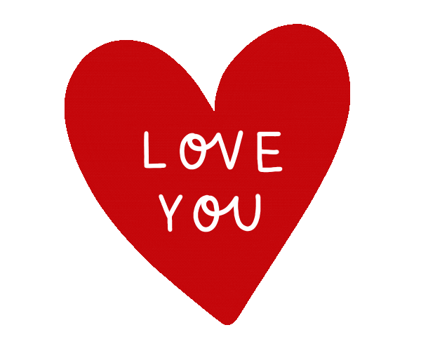 I Love You Hearts Sticker