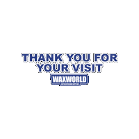 Thanks For Visiting Sticker by Waxworld