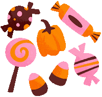 Trick Or Treat Halloween Sticker by Anna Hurley