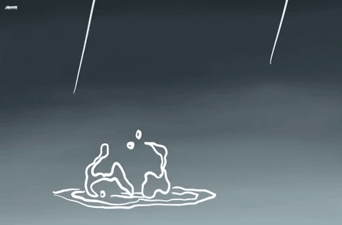 Animation Raining GIF by Moze Maaike Mertens