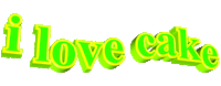 text cake Sticker