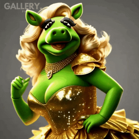 Miss Piggy Dance GIF by Gallery.fm