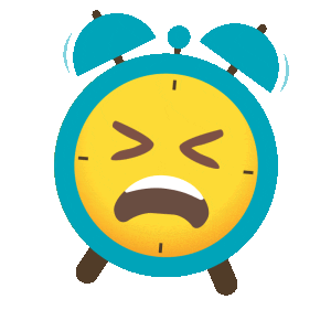 Alarm Clock Night Sticker by Miljonmorgon