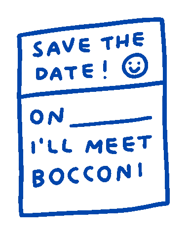 Invito Save The Date Sticker by Bocconi University
