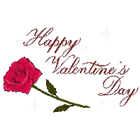 Valentines Day Rose Sticker