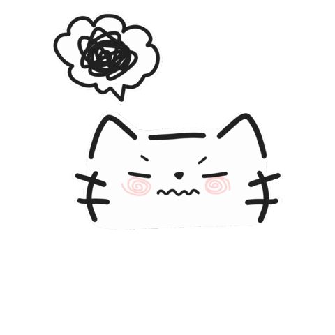 Angry Cat Sticker