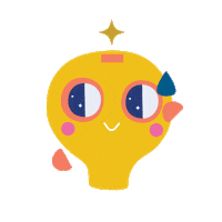 Nervous Lightbulb Sticker