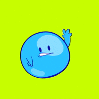 Waving Blue Ball GIF