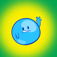 Happy Blue Ball GIF