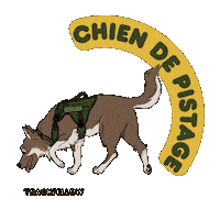 Chien Sticker by Trackfellow