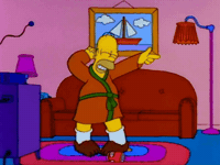 Happy Lets Dance GIF by The Simpsons