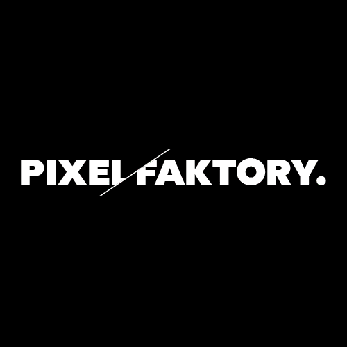 pixelfaktory giphyupload logo design glitch GIF