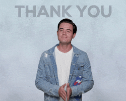 thanks thank you GIF by Luke Cosgrove