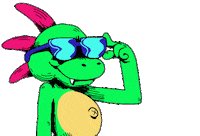 Lizard Hello Sticker by Originals