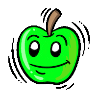 Kiss Sticker by Apfel essen nicht vergessen