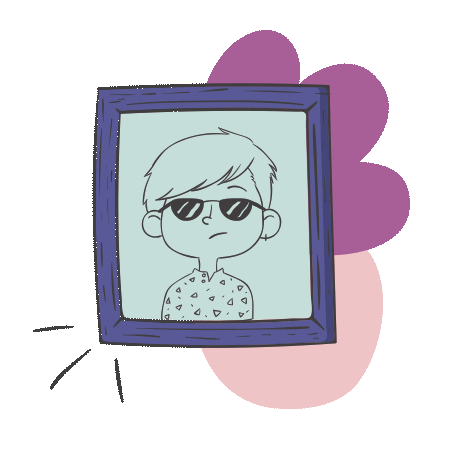 lelailustra giphyupload illustration portrait foto Sticker