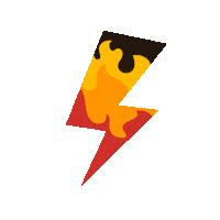 Fire Lightning Sticker by MOZGI Ent.