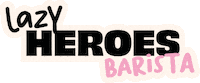 Lazy_Heroes coffee milk matcha barista Sticker