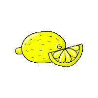 melogo lemon sour zitrone sauer Sticker