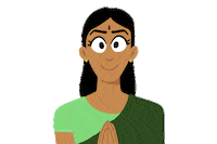 Namaste Sticker by Originals