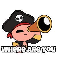 Looking Where Are You Sticker by Christophers Genie